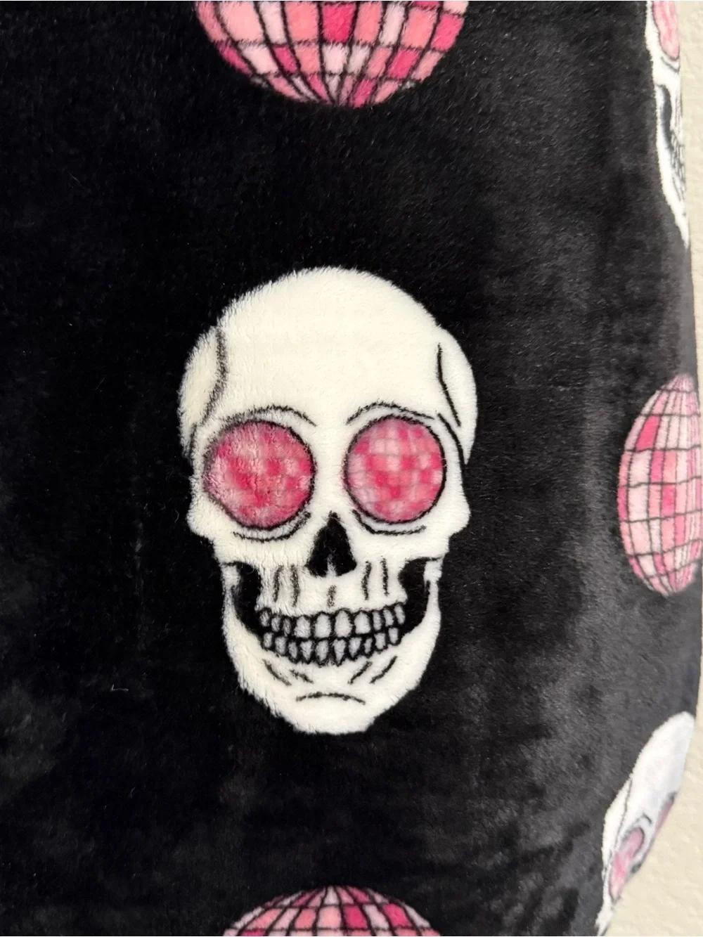 Disco skeleton ultra soft throw blanket